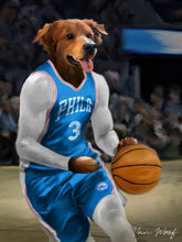 Load image into Gallery viewer, Philadelphia 76ers Basketball Player