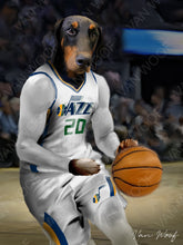 Load image into Gallery viewer, Utah Jazz Basketball Player