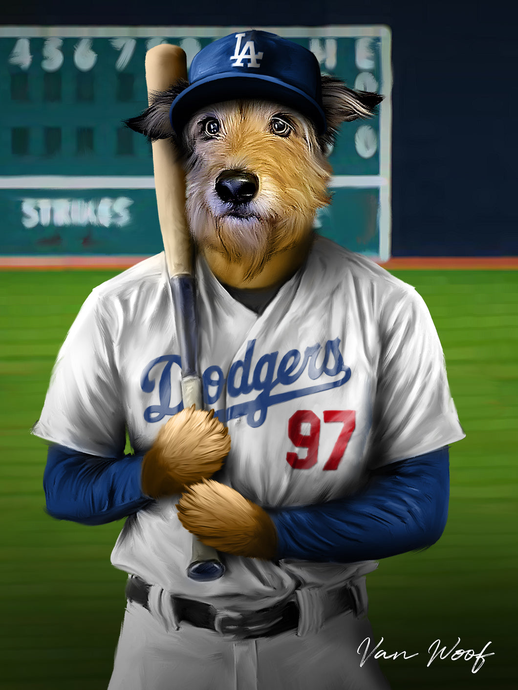 LA Dodgers Baseball Player