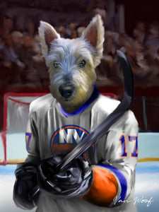 New York Islanders Hockey Player